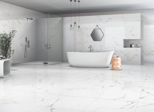 Statuario Classic White Tiles 80cm x 160cm