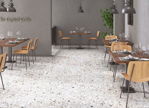 Terrazzo White Tiles 80cm x 160cm