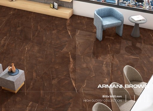 Armani Brown Tiles 80cm x 160cm