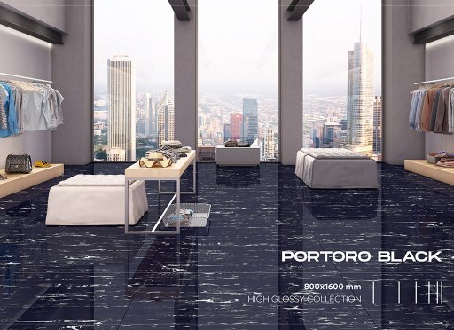 Portoro Black Tiles 80cm x 160cm